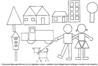 Figuras geométricas para colorear