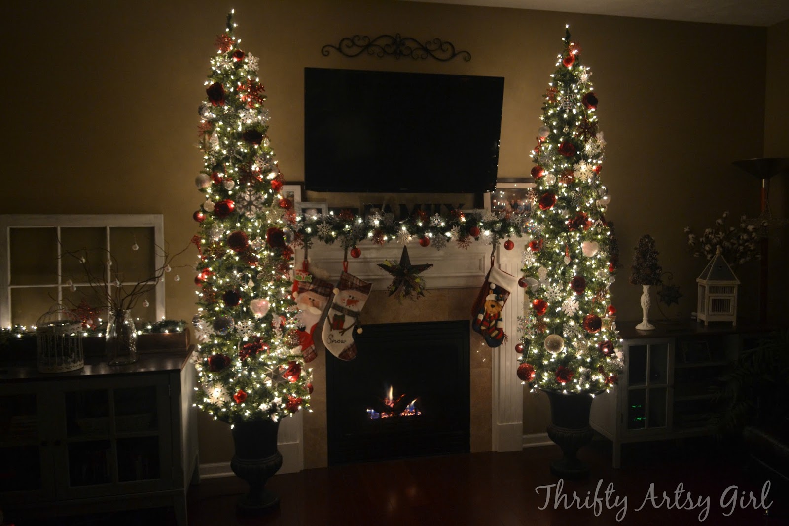 Thrifty Artsy Girl Oh Christmas Tree DIY Potted Topiary Skinny