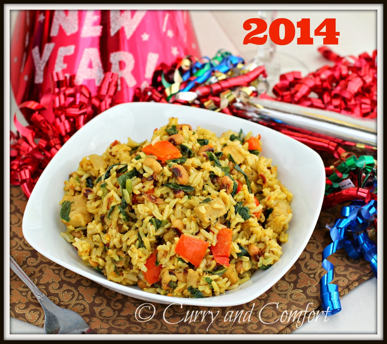 Kitchen Simmer New Year Hoppin' John Good Luck Rice Pilaf