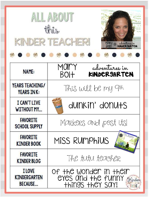 All About This Kinder Teacher Recipe For Teaching