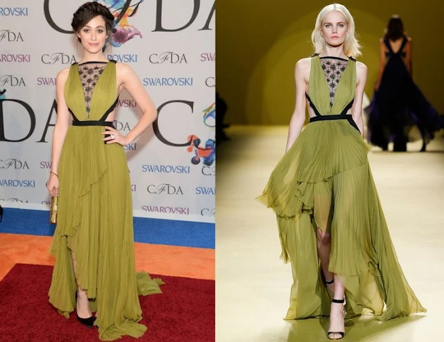 Emmy Rossum in J. Mendel – 2014 CFDA Fashion Awards