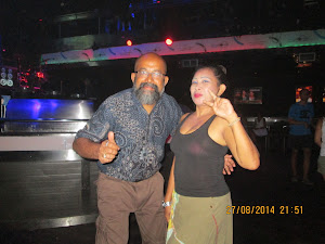 A dance  with acquaintance Maya at "Skygarden Skydome" on "DJ TENISHA" night.