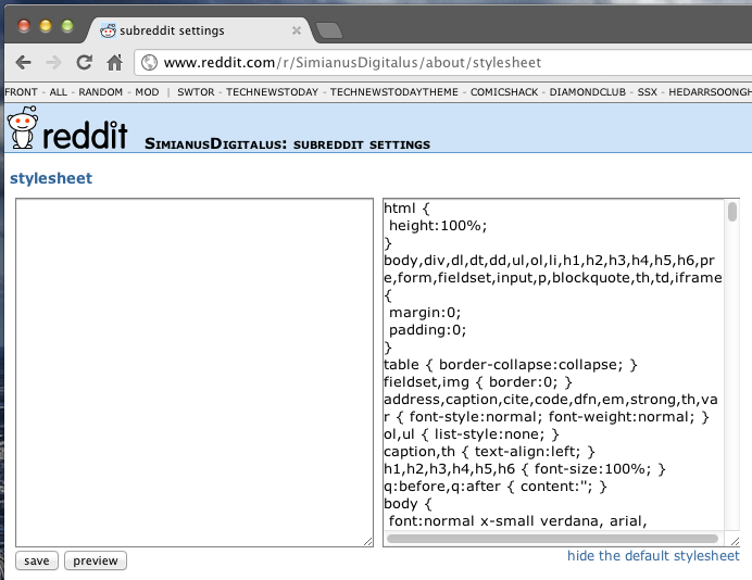 the digital monkey reddit theming part 1 the stylesheet the digital monkey reddit theming part 1 the stylesheet