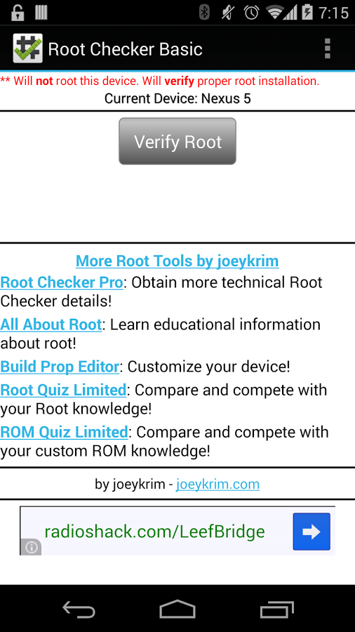 Root Checker -  9