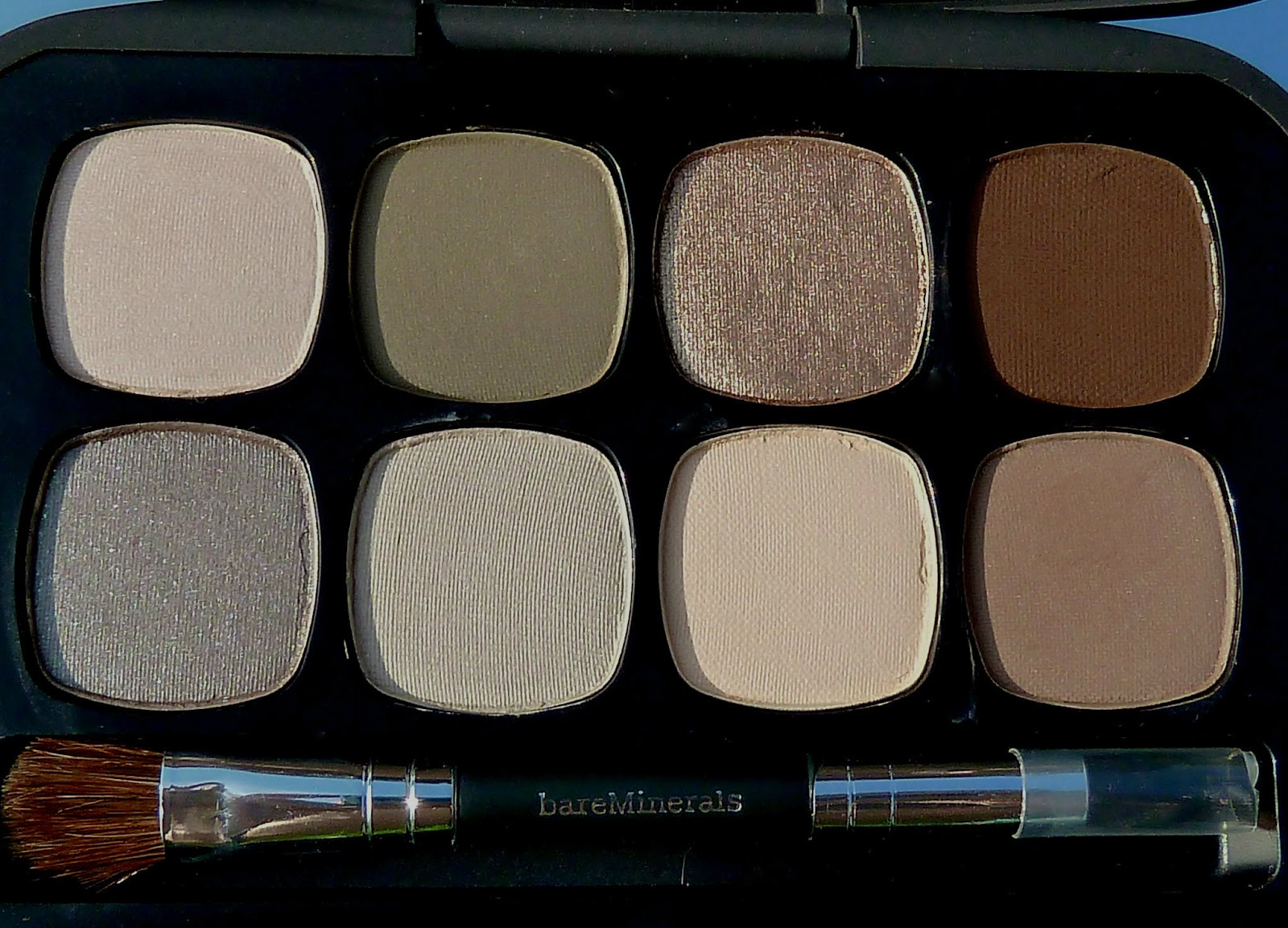 bareMinerals Ready Eyeshadow Palette 8.0 Power Neutrals swatches/ отзывы.