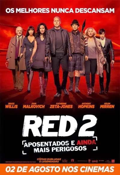 RED 2 - Aposentados e Ainda Mais Perigosos” estreia nos cinemas do ABC —  Rudge Ramos Online