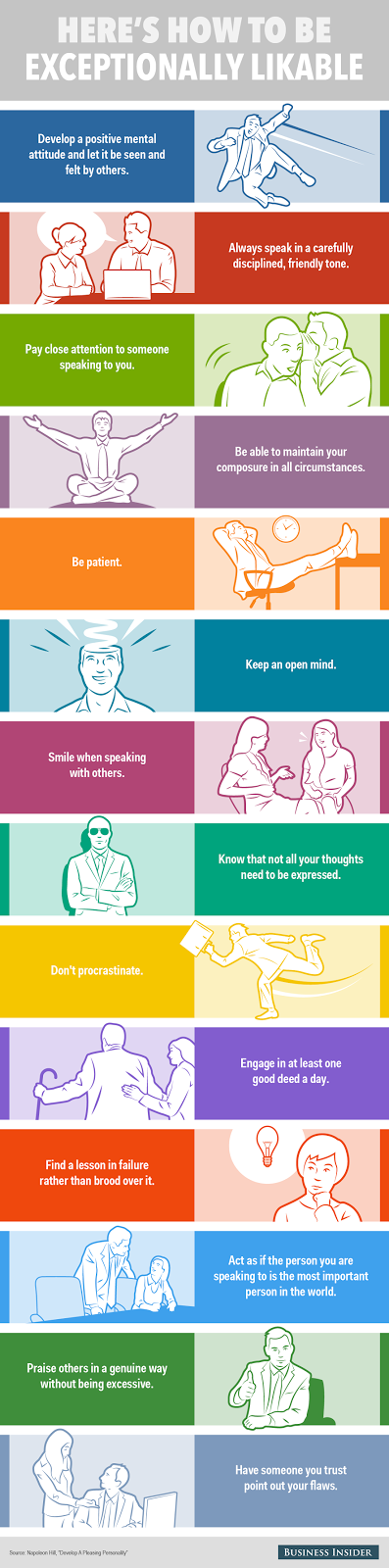 Habits of exceptionally likable people