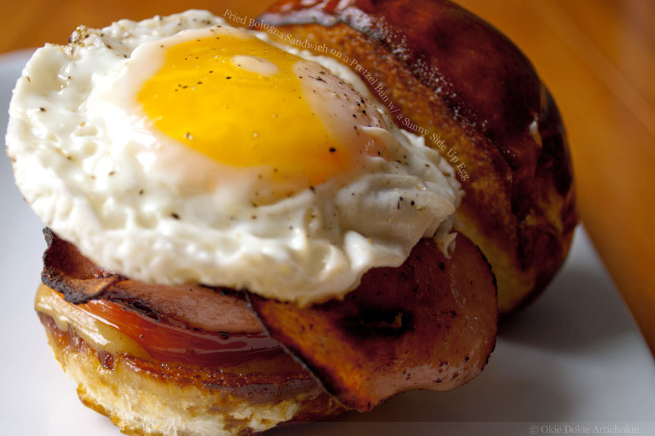 Beatnik Bites Fried Salami and Egg Sandwich