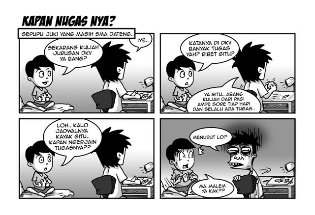 Gambar lucu , komik lucu si Yuki seputar kampus, dan lingkungan sehari