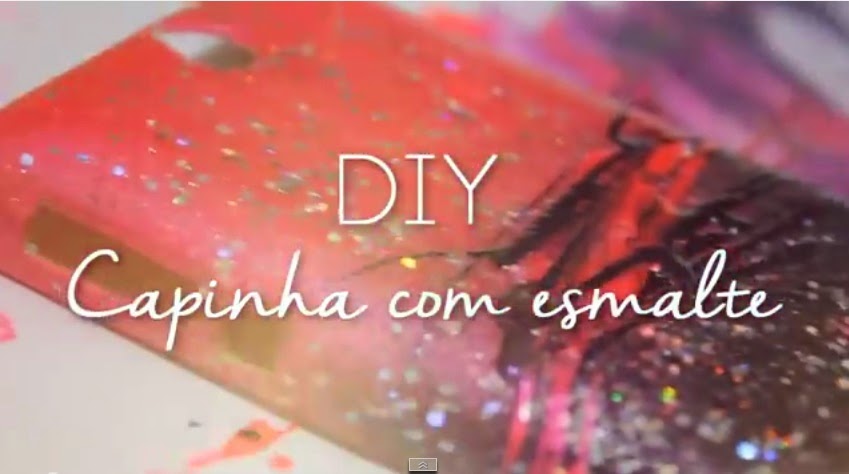 capinha customizada, customização case para celular, capinha feita de esmalte, capinha ombré, capinha roxo e rosa, faça você mesma