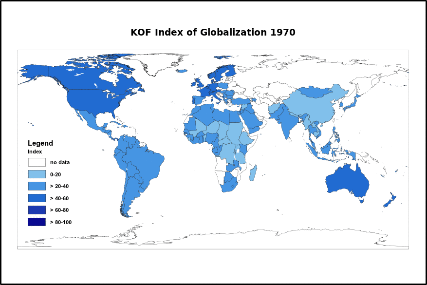 Graphs and Stuff KOF Index of Globalization from 19702009