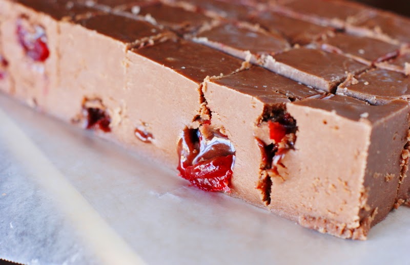 Chocolate Covered Cherry Amaretto Fudge The Kitchen is My Playground