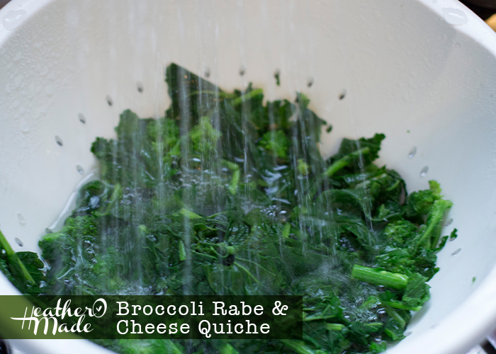 Heather O Made Broccoli Rabe & Cheese Quiche