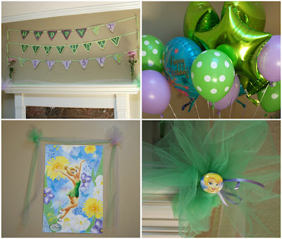 Fairy Birthday Party Supplies on Tinkerbell Birthday Party Her Lovely Handmade Birthday Banner Tons Of
