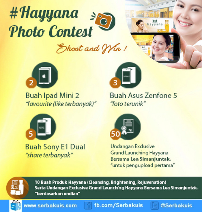 Kontes Foto Hayyana Berhadiah 2 iPad Mini Gratis Kontes Foto Hayyana Berhadiah 2 iPad Mini Gratis