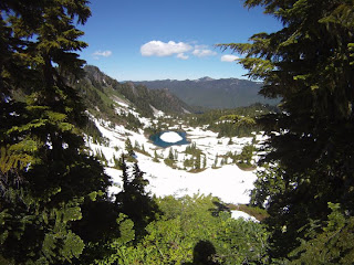 snowy lake