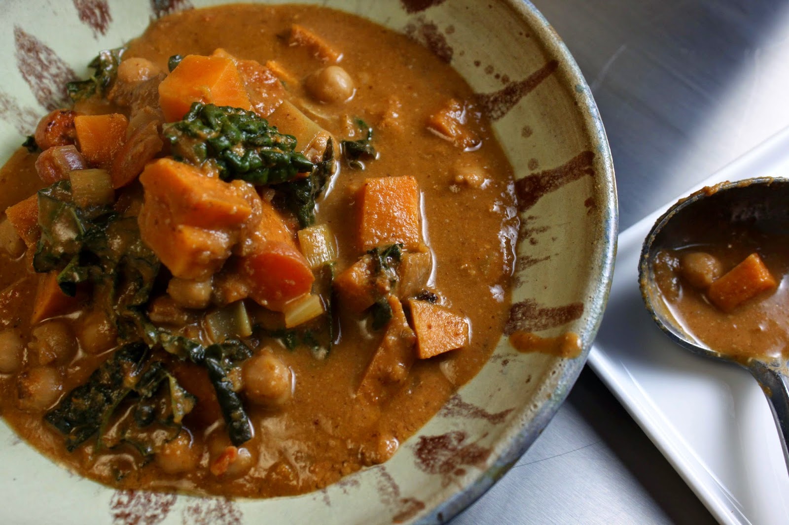 Fat and Happy Blog African Sweet Potato Almond Stew