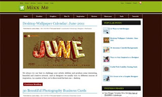 Mixx Me Blogger Template