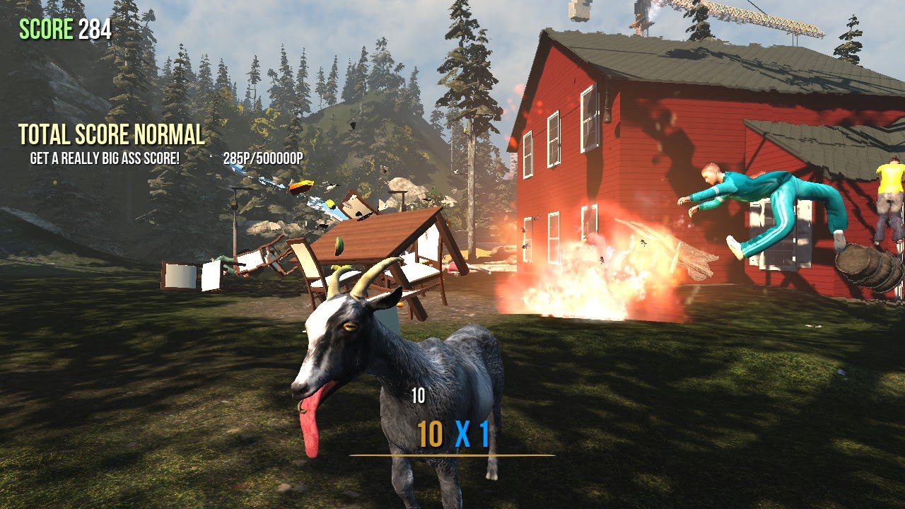 goat simulator screenshot explosion ragdoll