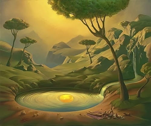 01-Breakfast-on-the-Lake-Vladimir-Kush-Surreal-Lands-Paintings-www-designstack-co