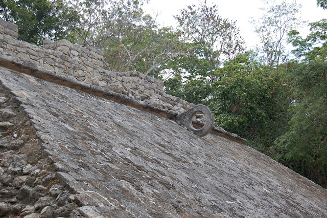 Ancient Mayan Ball Court at the Ruins of Coba Mexico