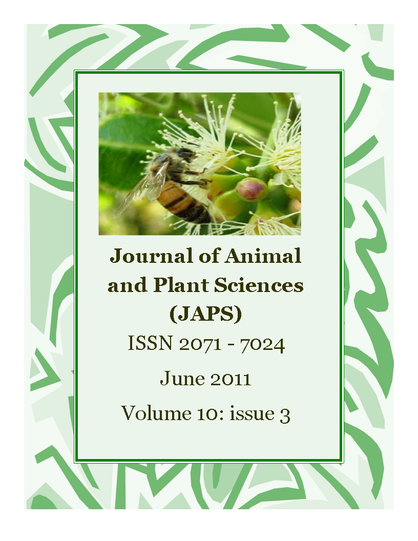 SCIENCE Pakistan: The Journal of Animal & Plant Sciences