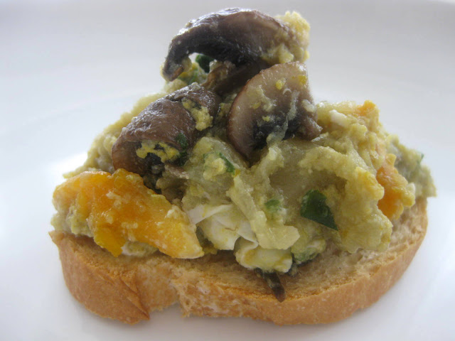 Revuelto De Berenjenas Y Setas En Microondas