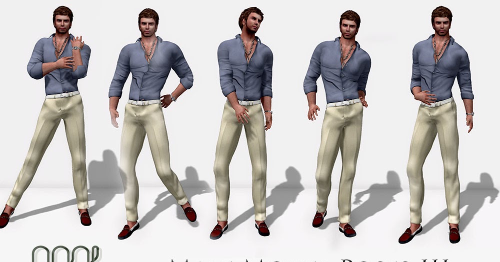 Male Model Poses III: Male set of poses | SAAL Body Inc
