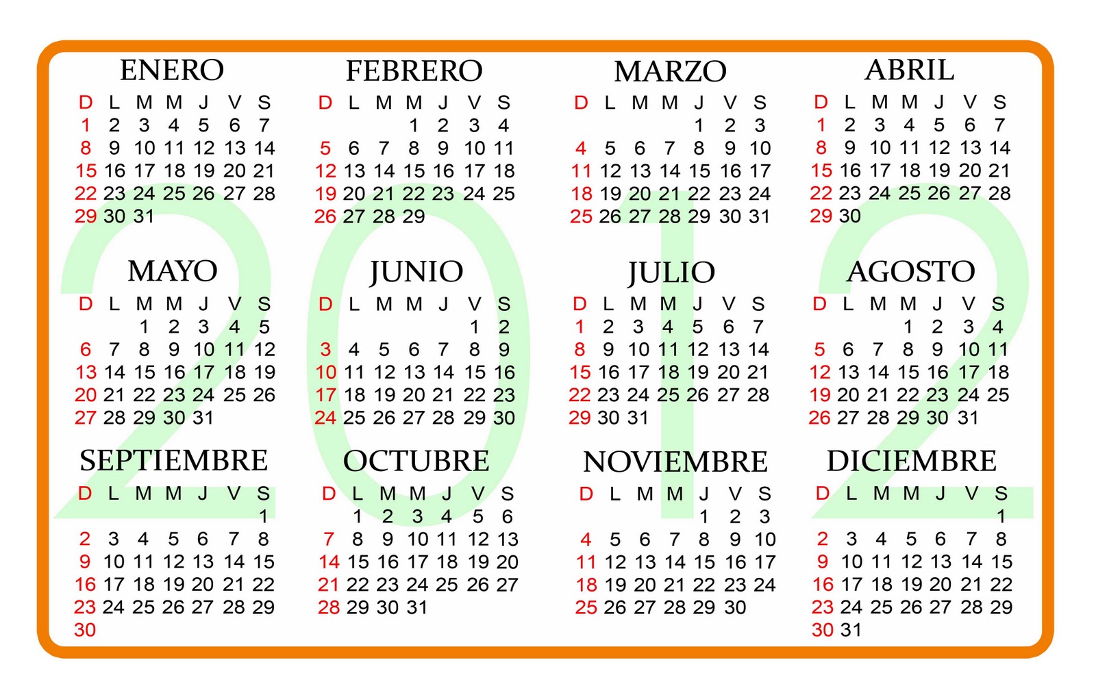 El blog del diseñador gráfico+~* Calendarios 2014: Calendario de ...