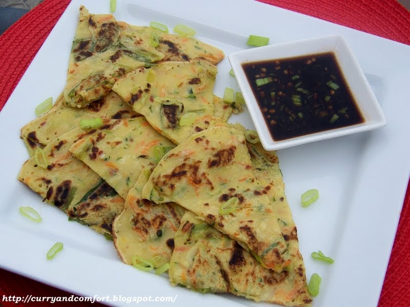 Kitchen Simmer Savory Asian Vegetable Pancakes with Dipping Sauce
