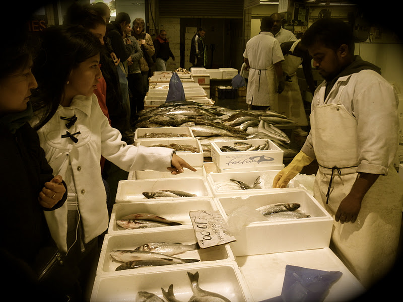 Helena Halme Author New Year's Eve Morning at Billingsgate Fish Market in London