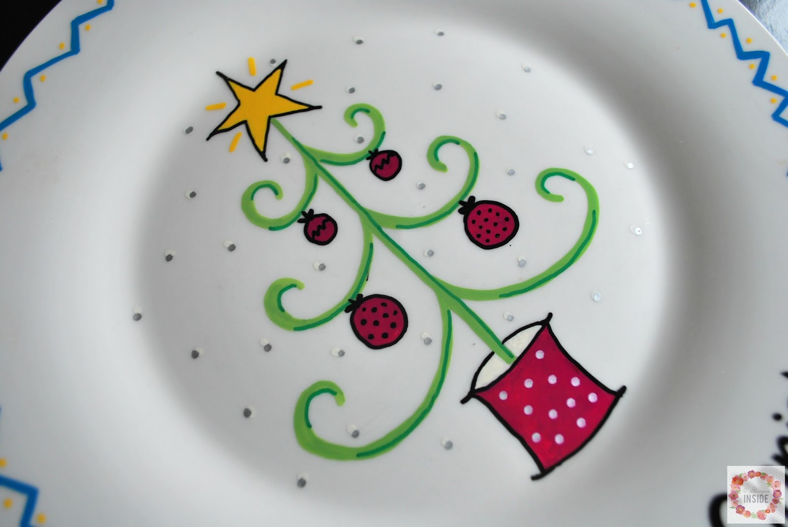 A Glimpse Inside DIY Holiday Plates