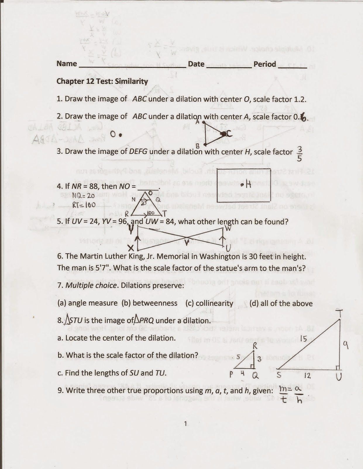 Printables Activity Worksheet Distance And Midpoint Exploration Answers geometry common core style january 2015