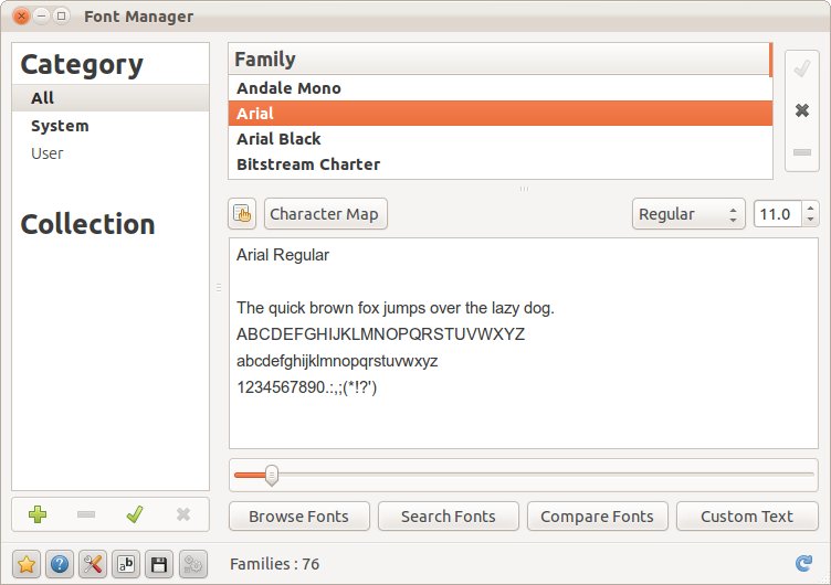 font organizer