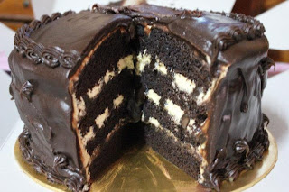 Russian Black & White Cake