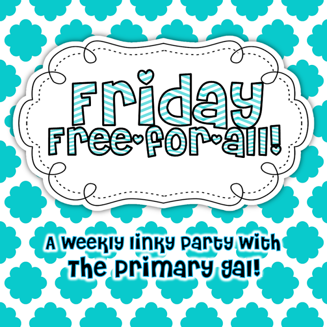 http://theprimarygal.blogspot.com/2014/03/friday-free-for-all_21.html