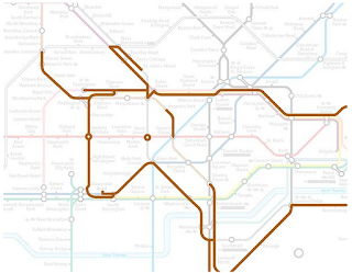 Toro en el mapa del metro de Londres Animales en el mapa del metro de Londres