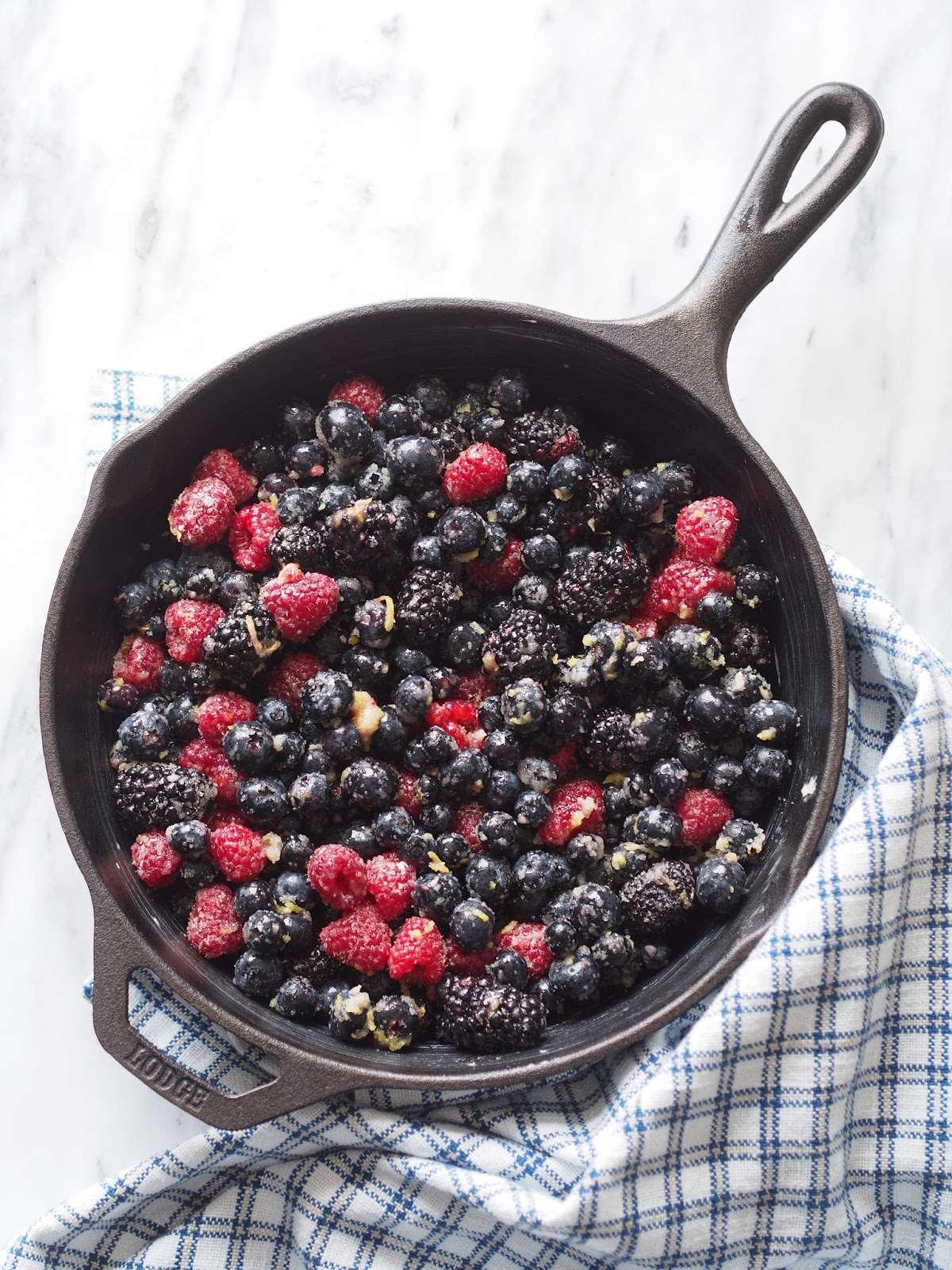Typical Domestic Babe Mixed Berry Cobbler With Biscuit Topping