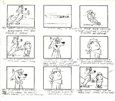 Loopy De Loop storyboard panels