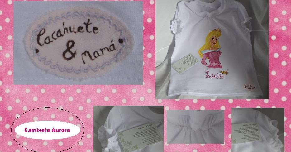 Cacahuete & Mama: Nueva Camiseta personalizada, de la princesa Aurora.