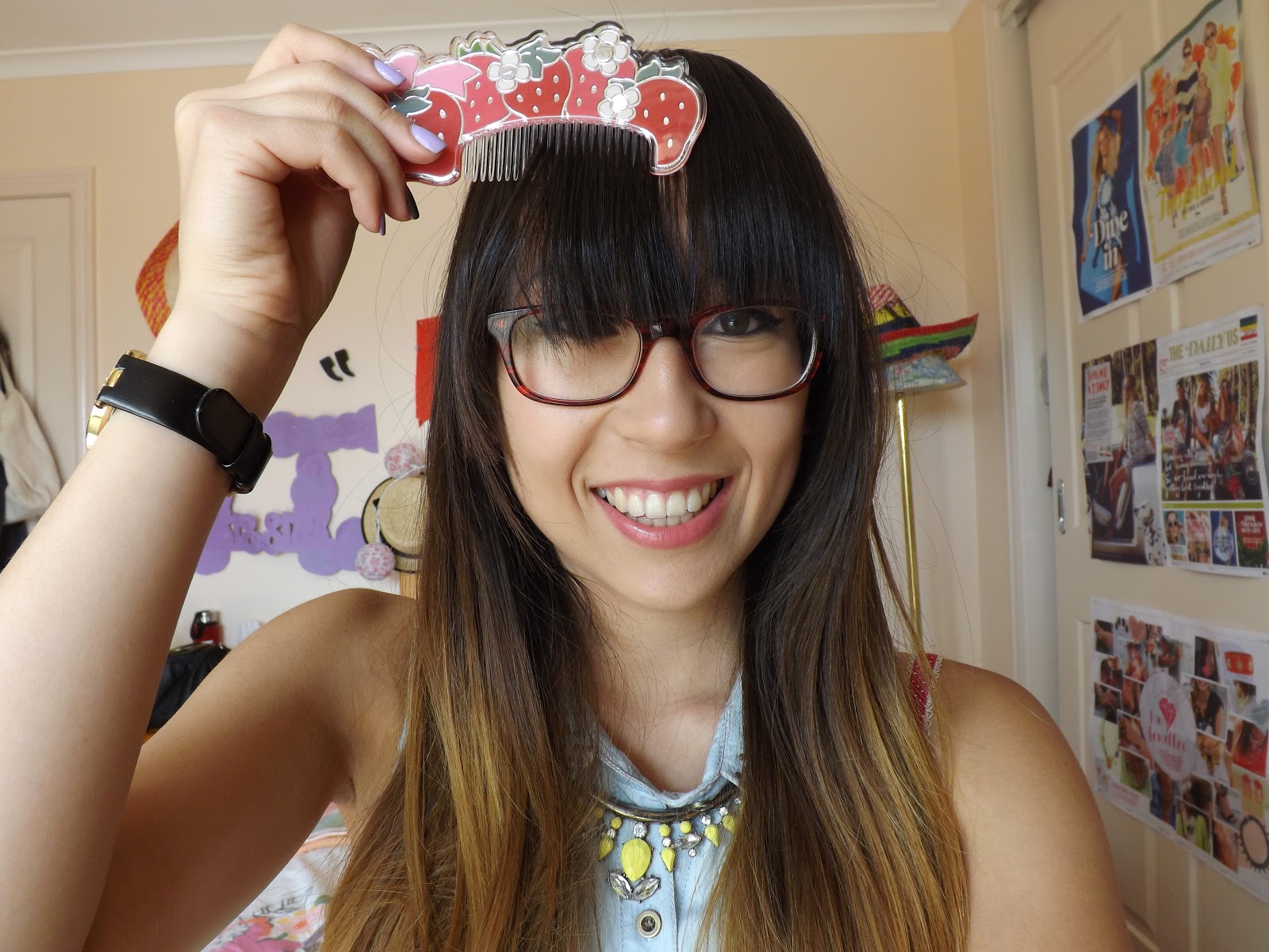 How to style a straight fringe/bangs taken by surprise