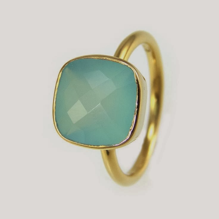 anillo aguamarina