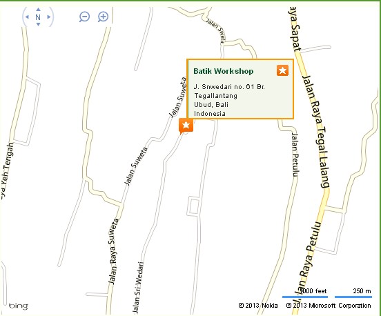 Ubud Batik Workshop Location Map,Location Map of Ubud Batik Workshop,Batik Workshop in Ubud Accommodation Destinations Attractions Hotels Map