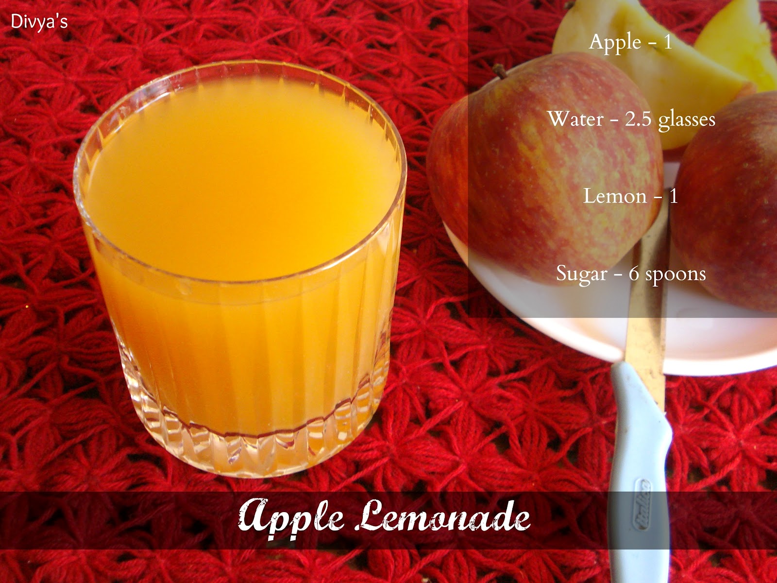 Apple Lemonade You Too Can Cook