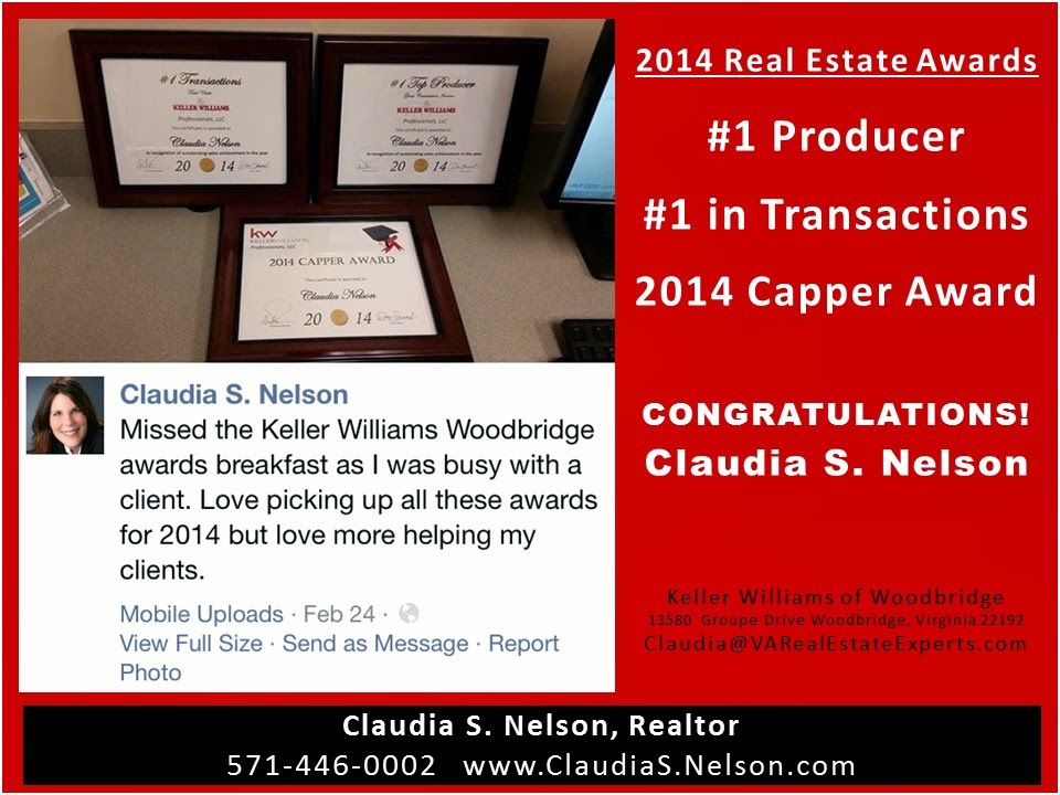 Award Winning Real Estate Claudia S. Nelson named 2014