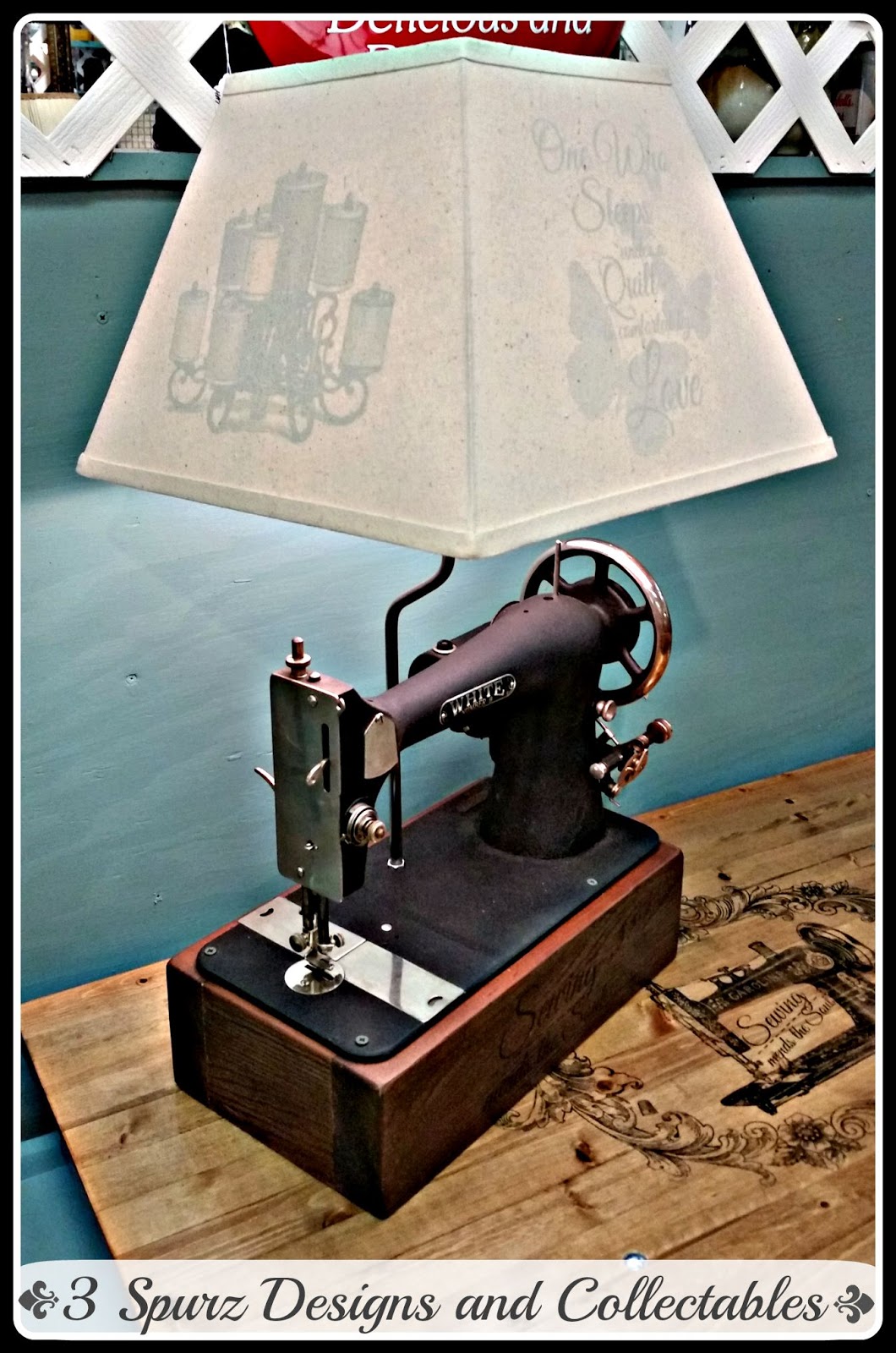 3 Spurz DandC Repurposed /Refurbished Creations!! White 8 sewing