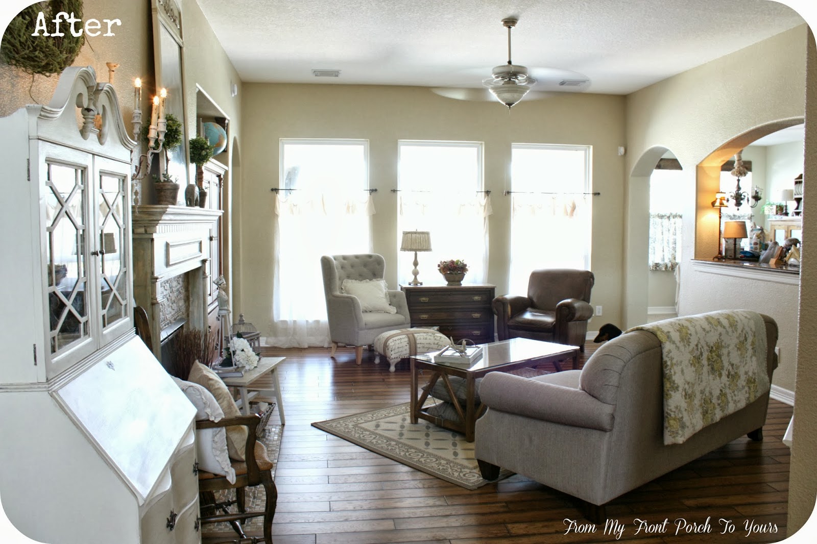 french farmhouse living room