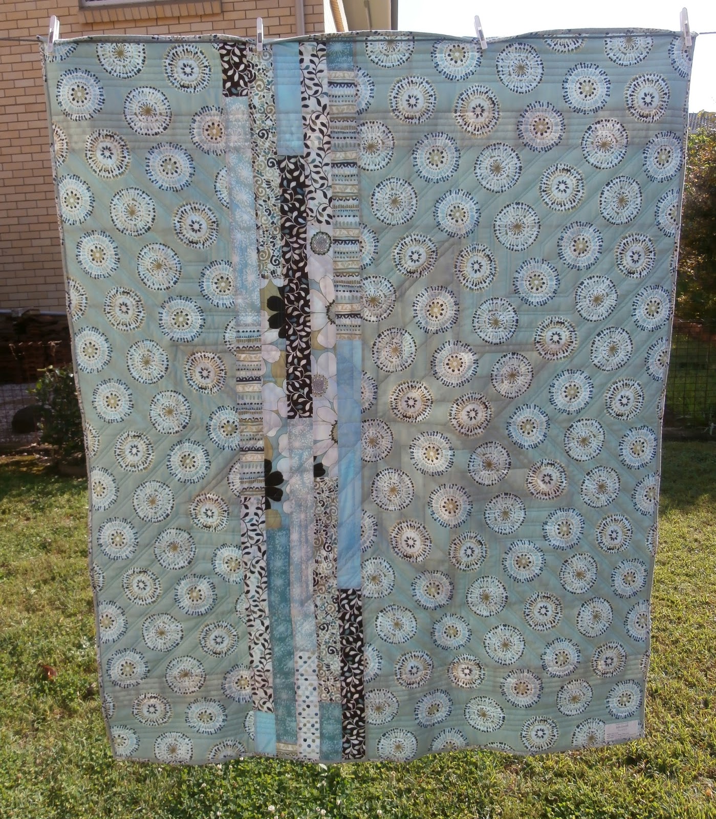 Another Wanna Be Sewer! Finished the Scrappy Lone Star Quilt for Gran!