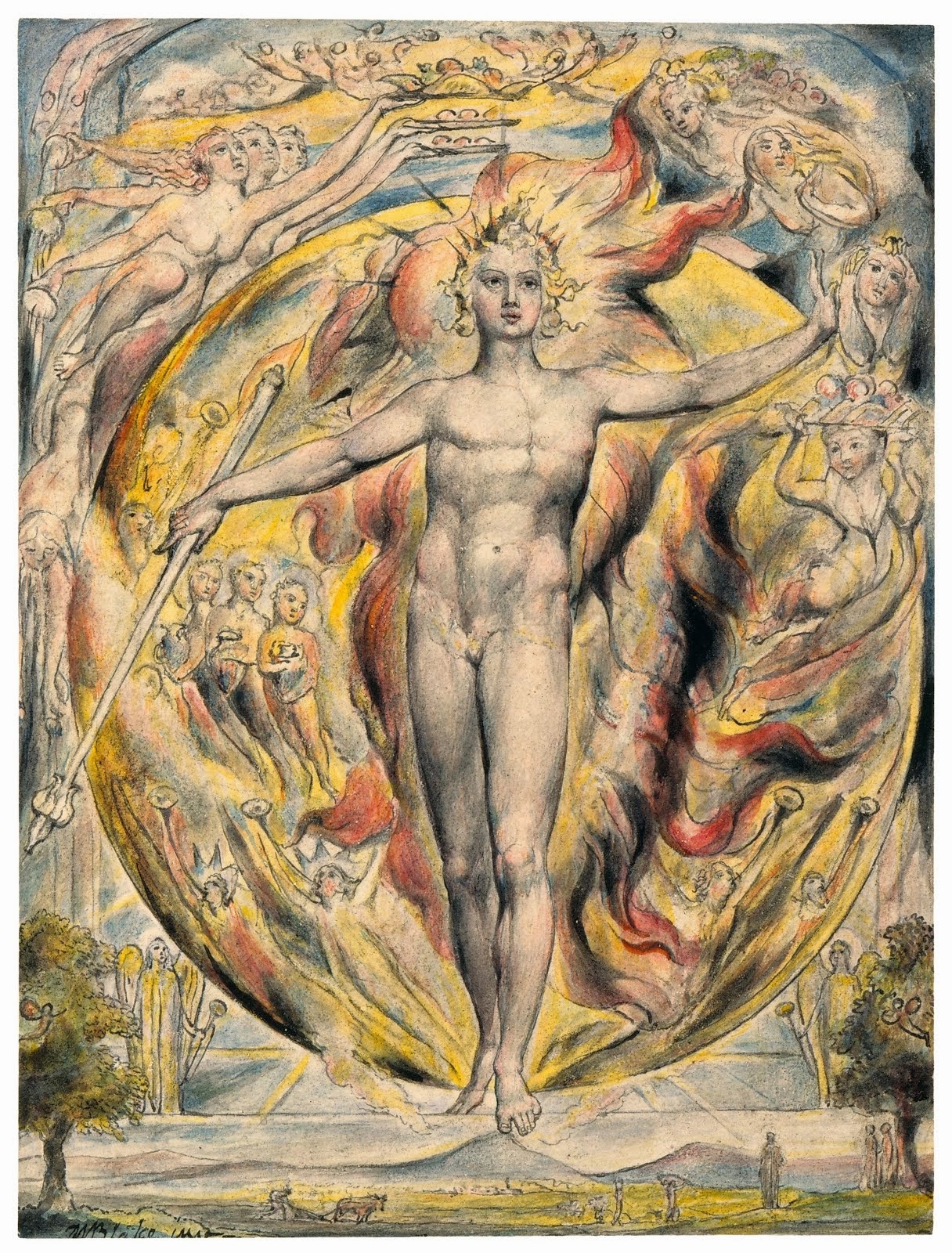 The Sun At His Eastern Gate, Wm. Blake