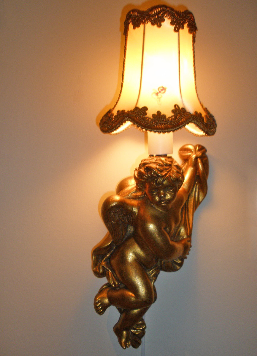 MARIETTE'S BACK TO BASICS {Our Vintage French Angel Lamp}